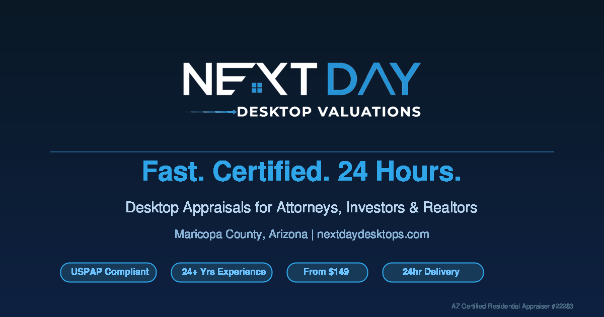 Next Day Desktop Valuations | Fast, Accurate Desktop Appraisals